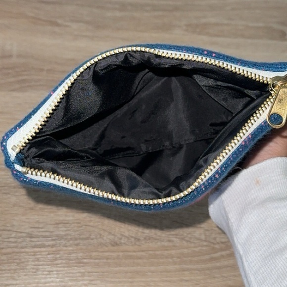 Pink Lemonade Soft‎ Knit Heart Motif Zip Pouch Cosmetic Bag - Picture 6 of 6